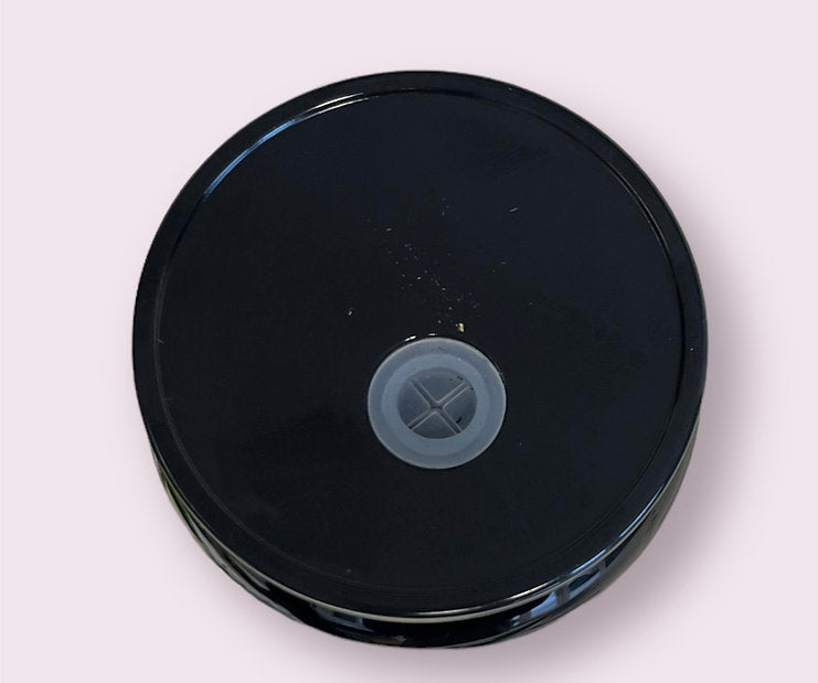 16oz black glass can