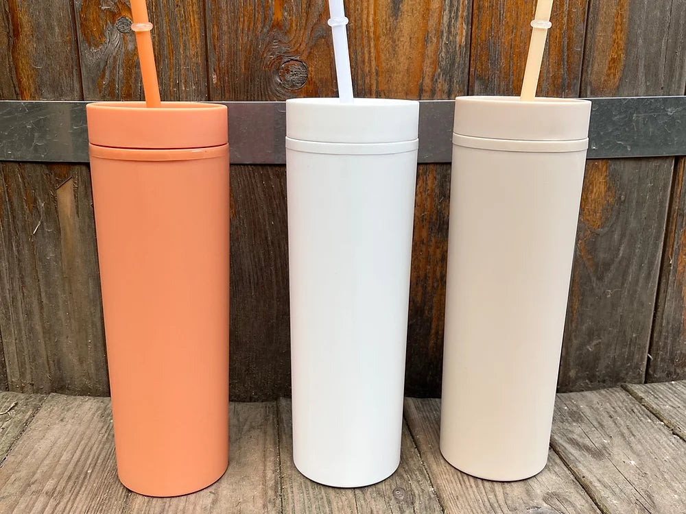 16oz skinny acrylic tumbler