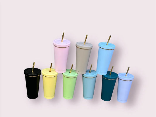 16oz tumbler with golden ring