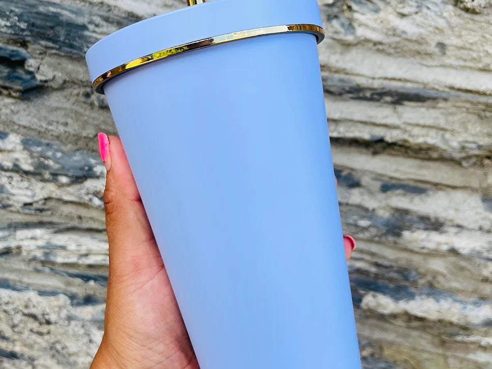 16oz tumbler with golden ring