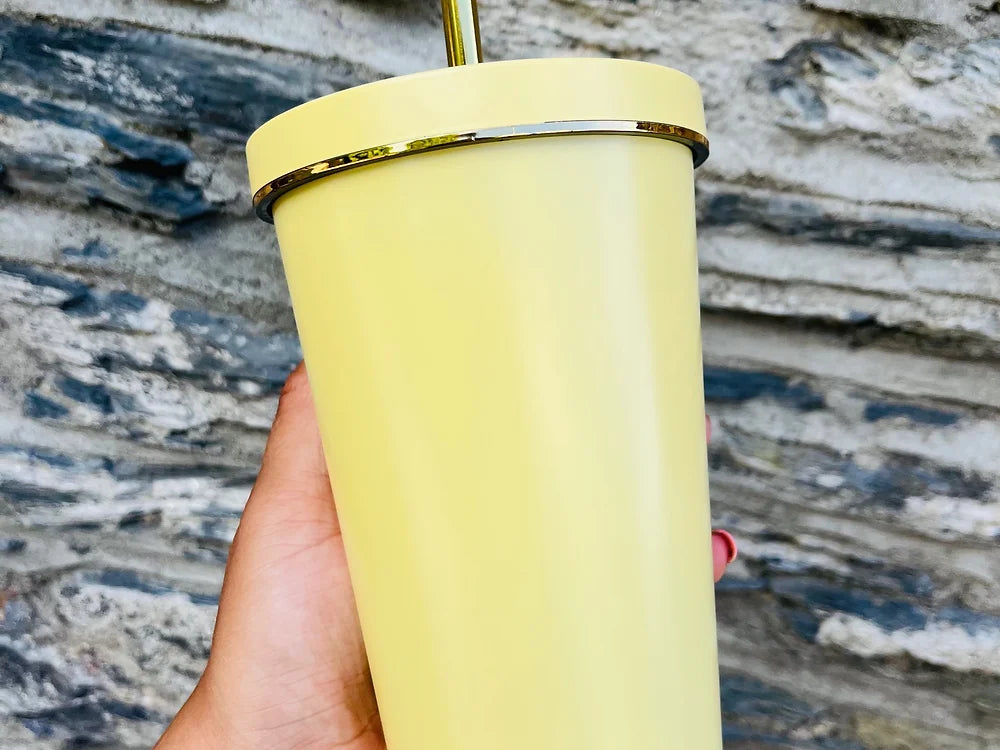16oz tumbler with golden ring