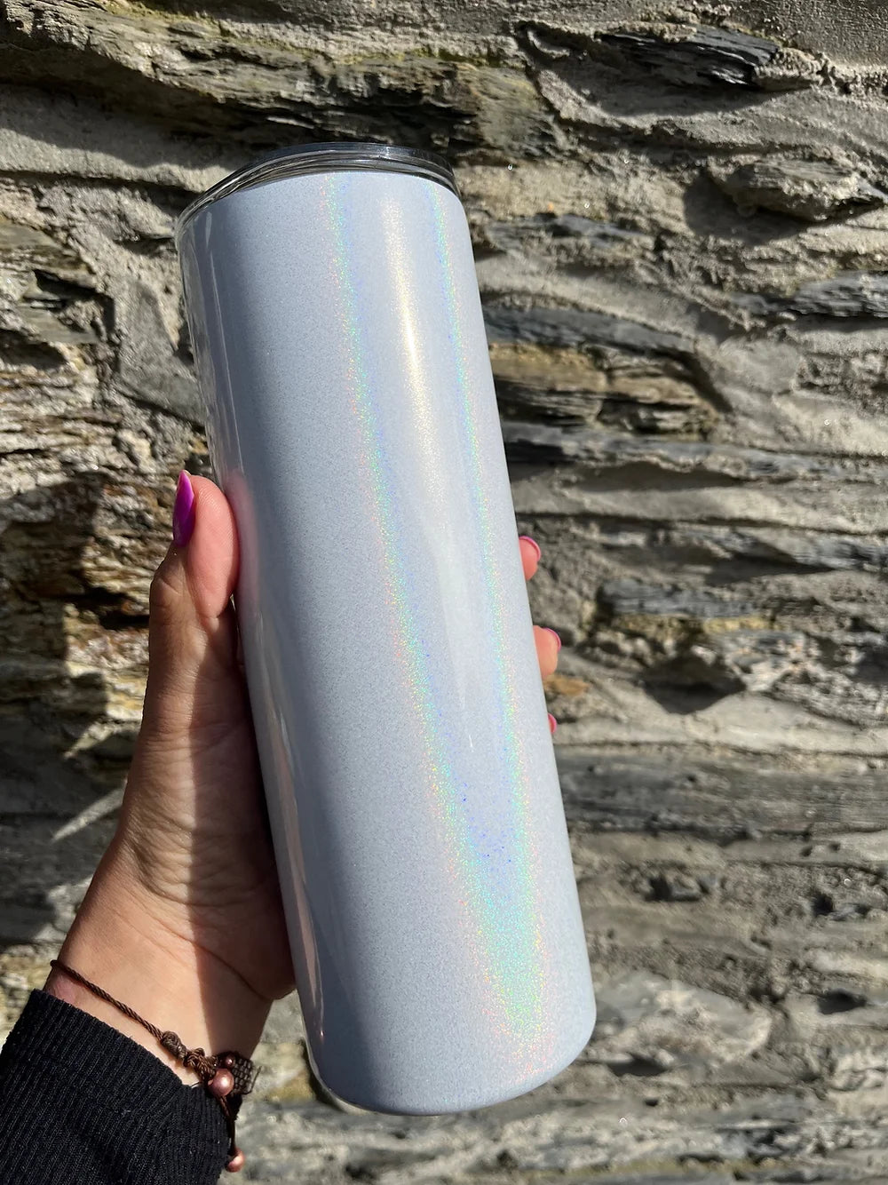 20oz sublimation glitter tumbler