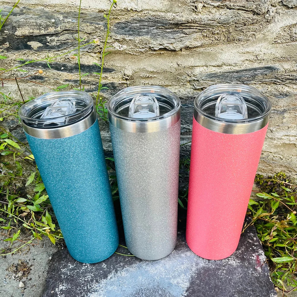 20oz sublimation rough glitter tumbler