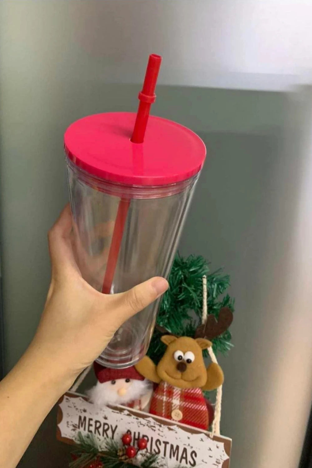 24oz clear tumbler