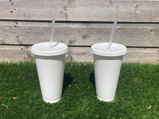 24oz white matte tumbler