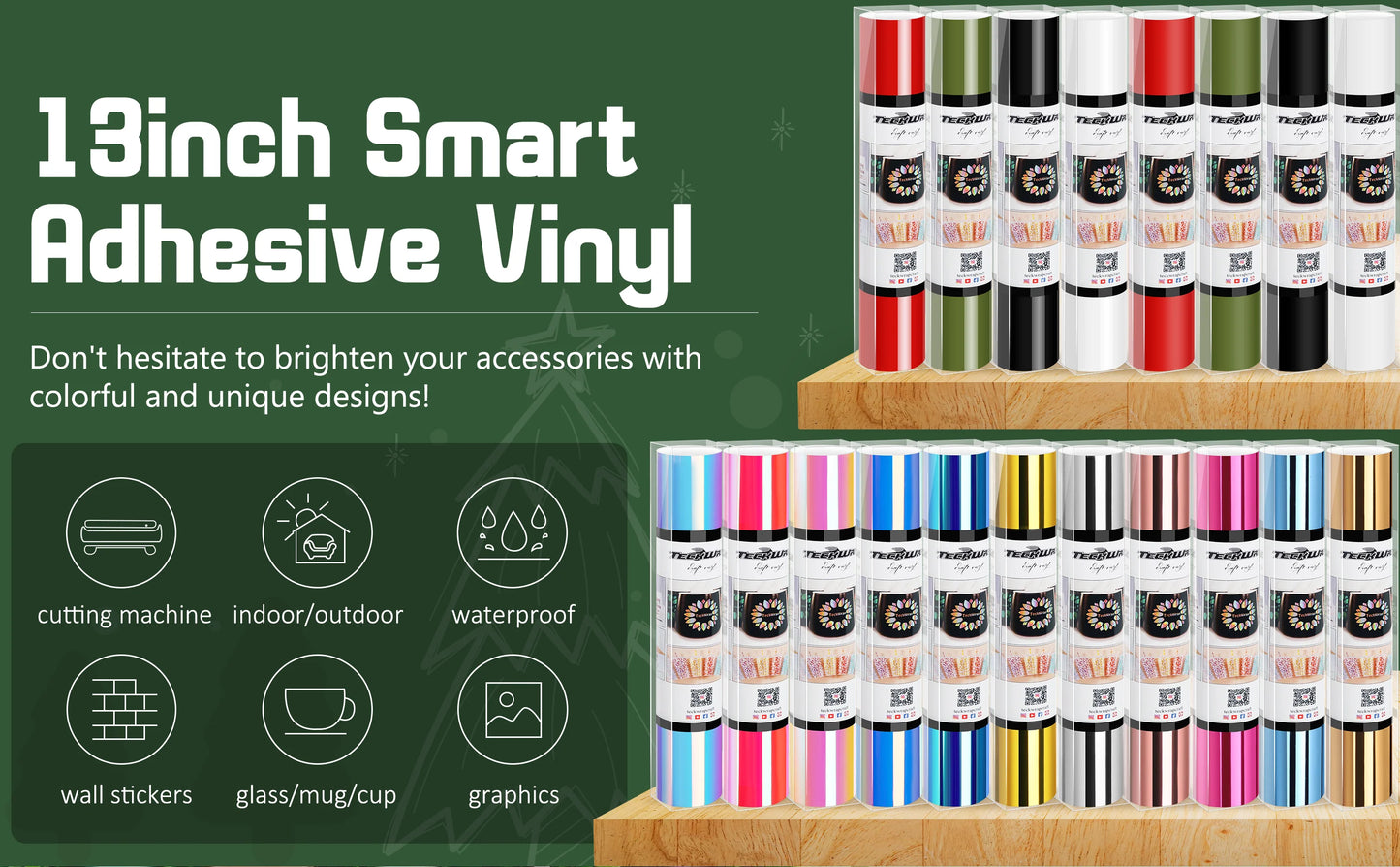 Adhesive craft vinyl - 001 M  Mirror Chrome Opal adhesive Vinyl