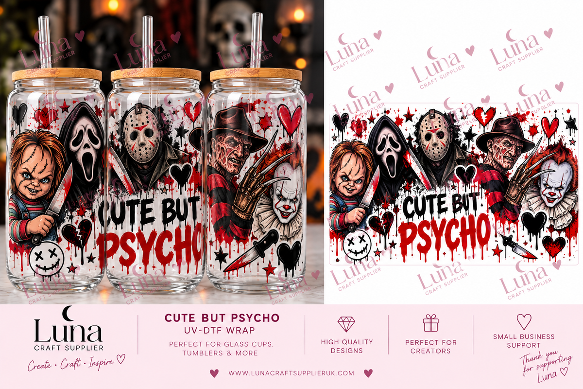 16OZ UV-DTF PYCHO FRIENDS