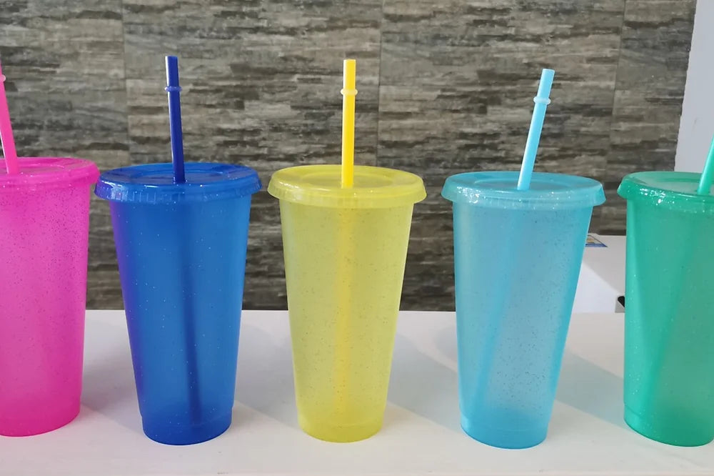 24oz Glitter cold cup