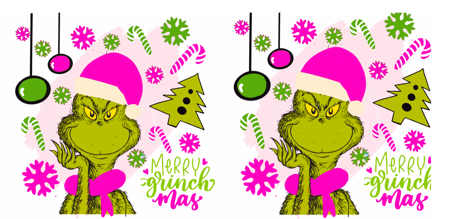 16oz UVDTF Merry Grinchmas