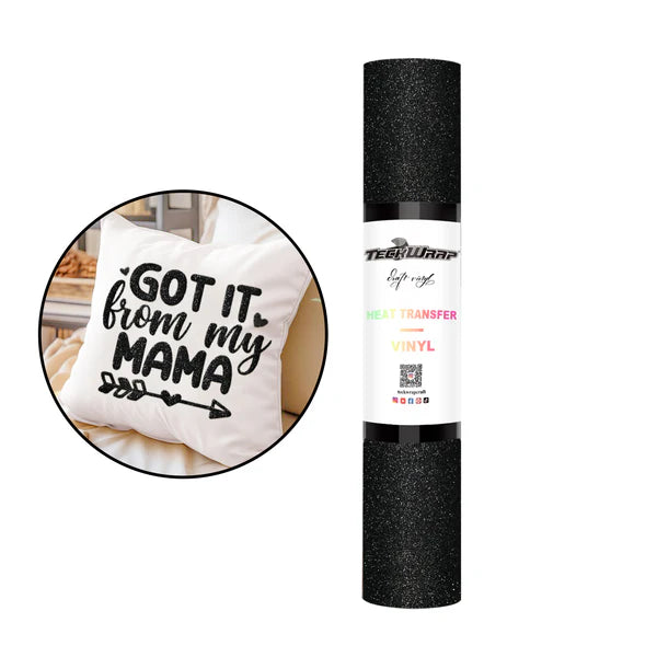 Glitter puff heat transfer vinyl