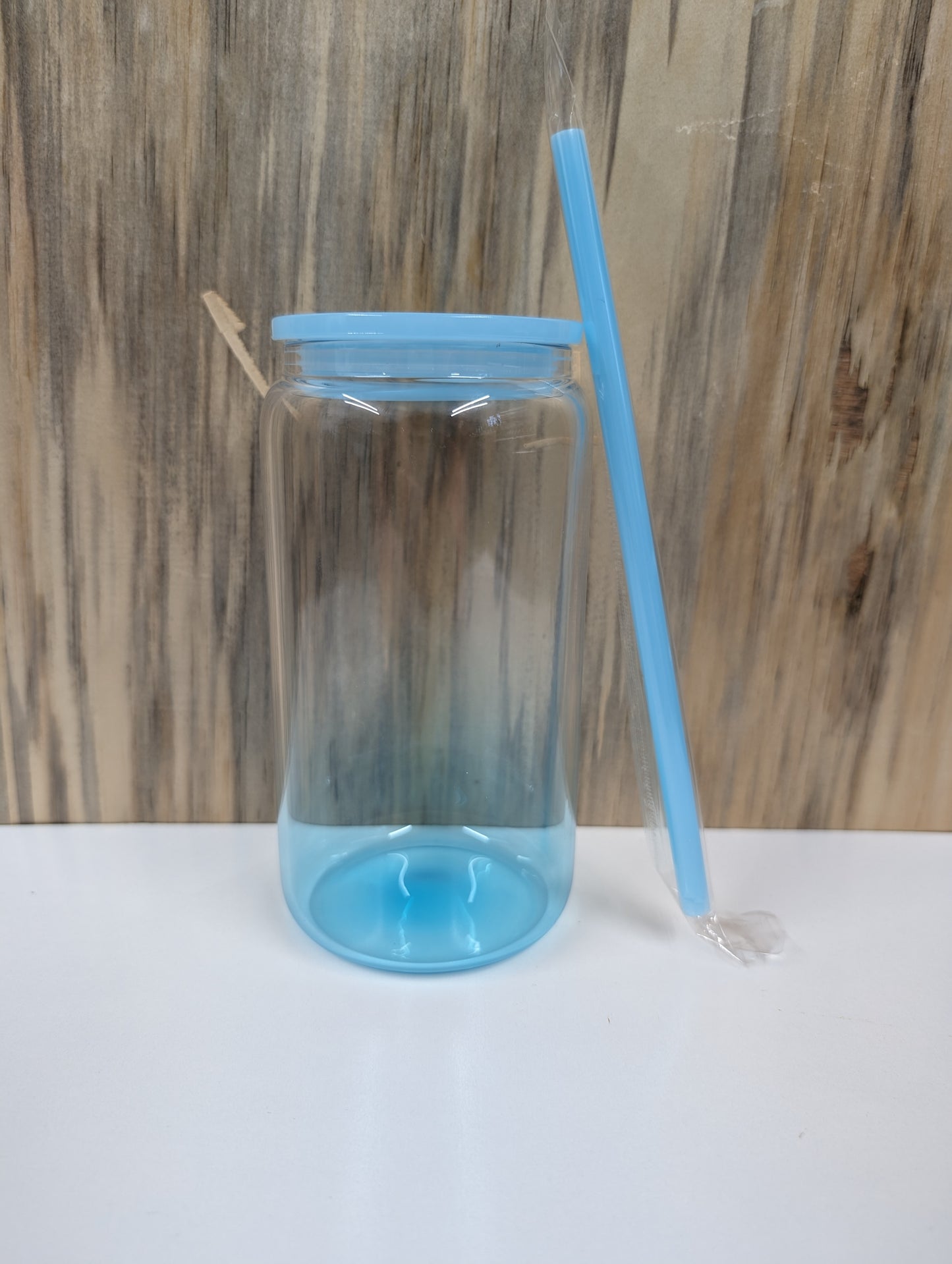 16oz sublimation gradient glass mug