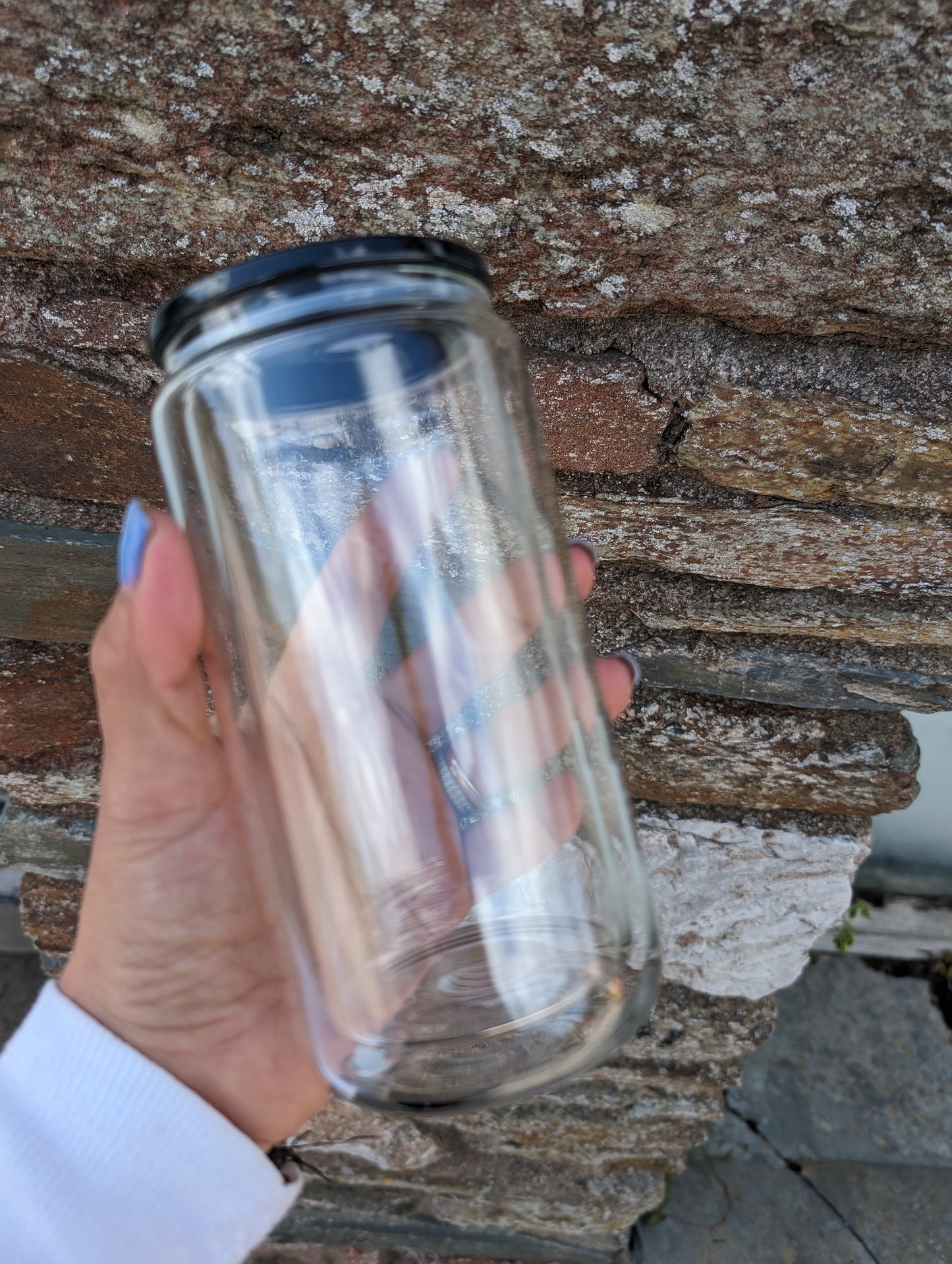 16oz double wall can with colour lid