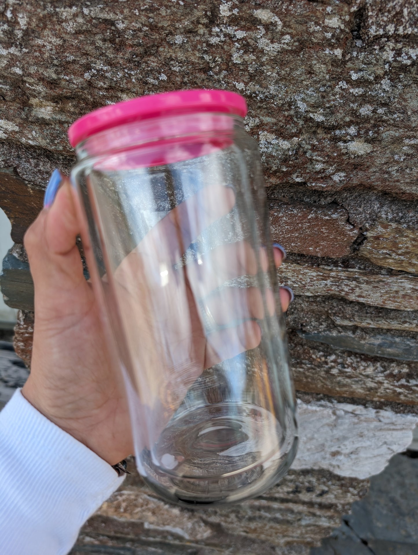 16oz double wall can with colour lid