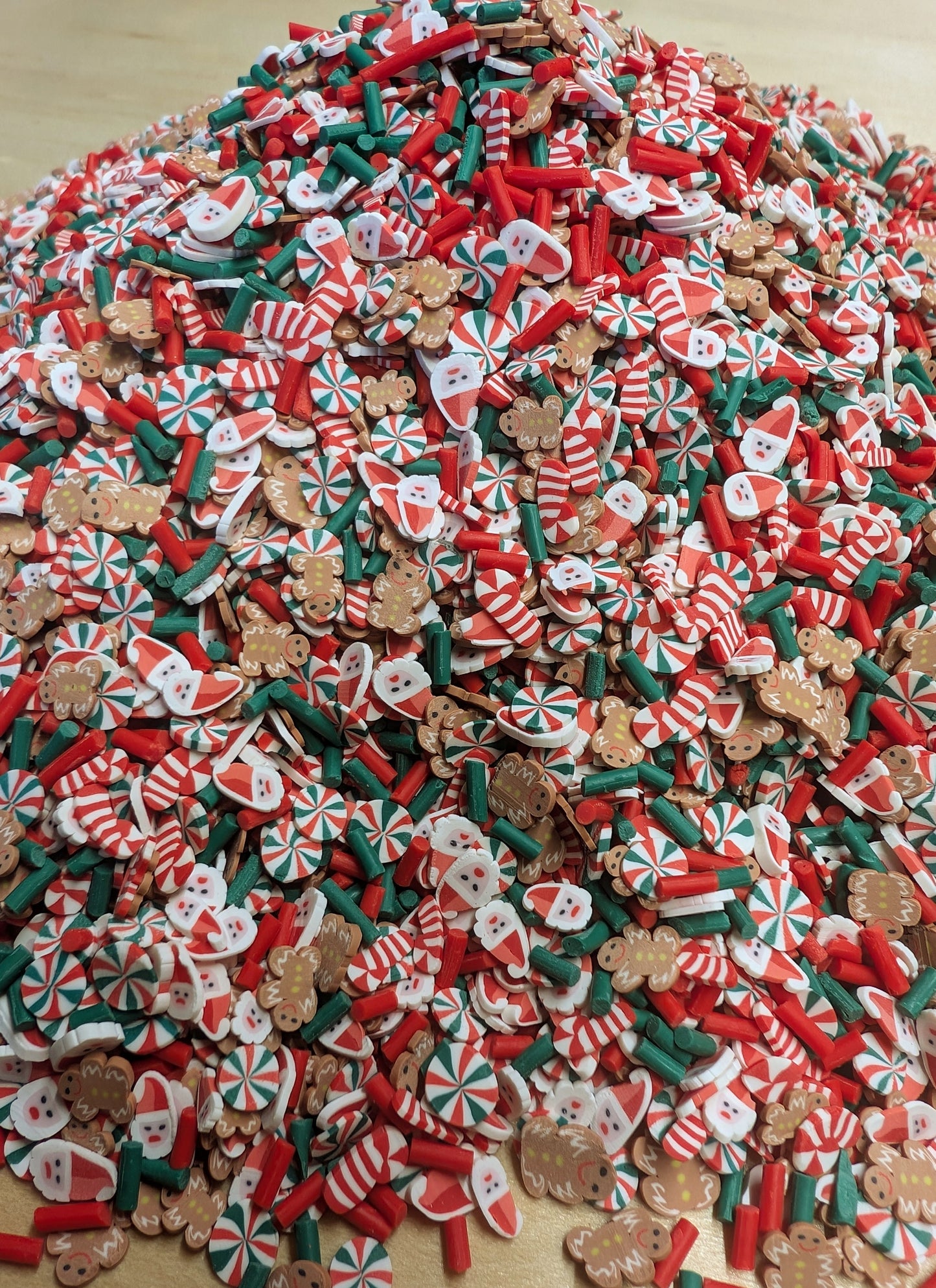 Christmas characters polymer slices