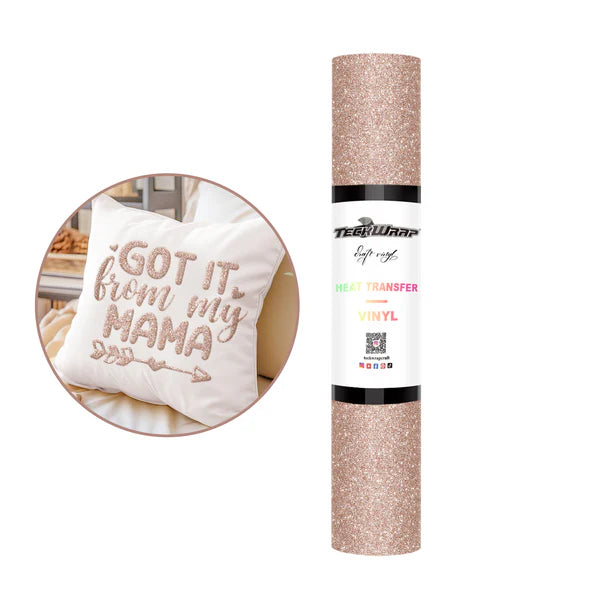 Glitter puff heat transfer vinyl