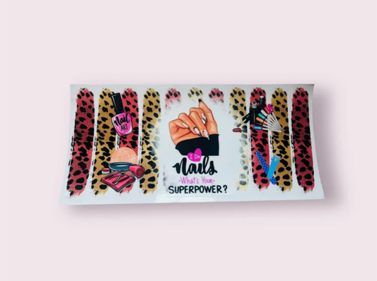 16oz UV-DTF Nails superpowers