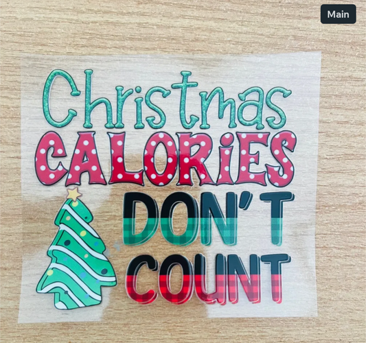 Christmas calories don’t count decal