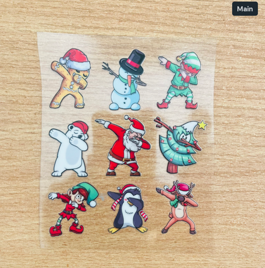 Christmas characters decal