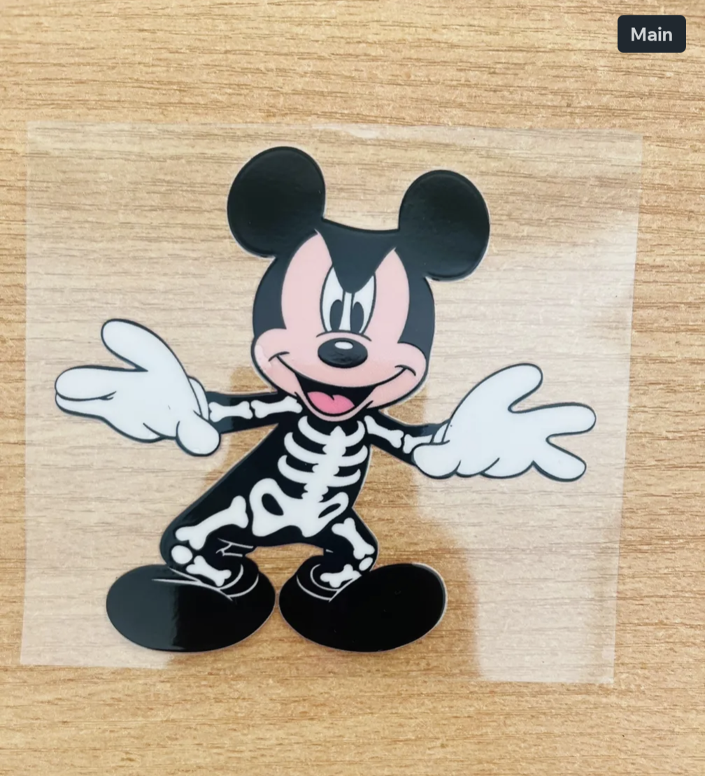 Boo Halloween UV DTF Decal