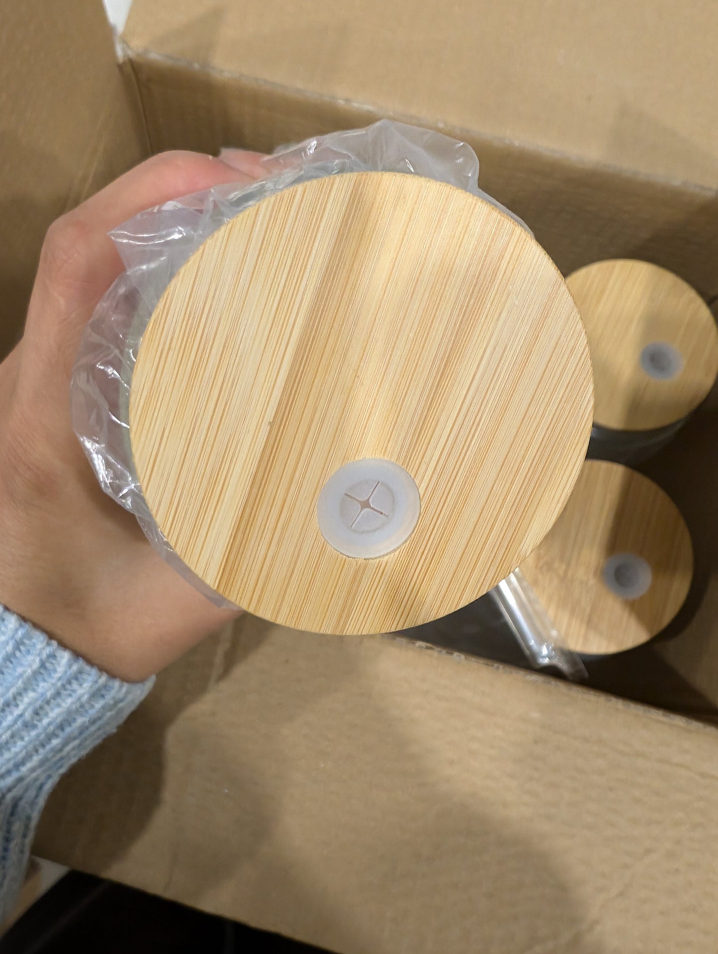 6 Pack 16oz sublimation double wall can glass Sublimation Glass Can shape