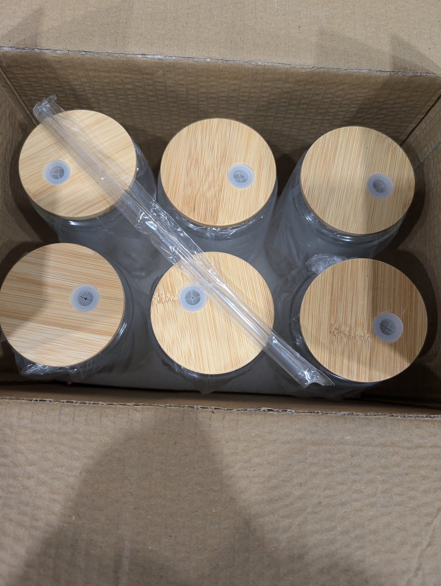 6 Pack 16oz sublimation double wall can glass Sublimation Glass Can shape