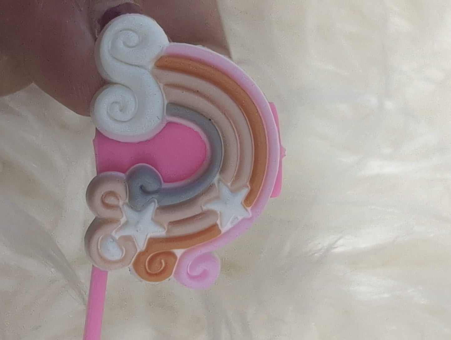 Rainbow straw topper