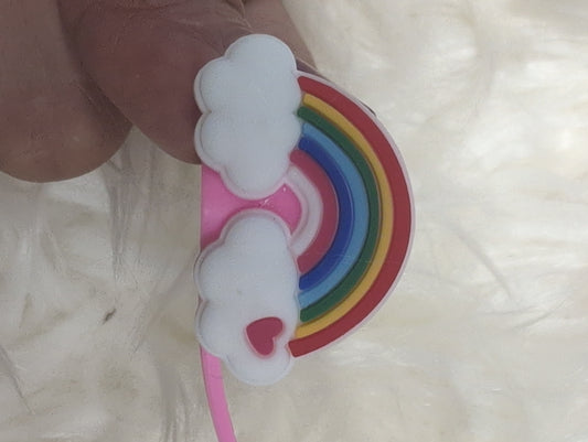 Rainbow straw topper