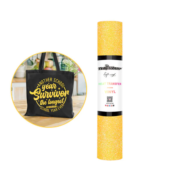 Fancy glitter heat transfer vinyl