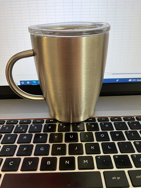 12oz stainless steel coffee mug