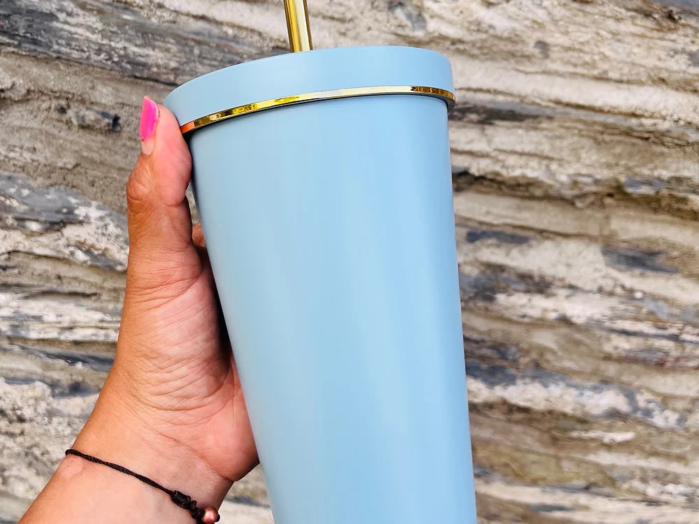 16oz tumbler with golden ring