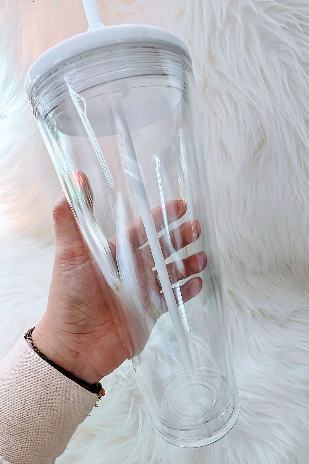 24oz clear tumbler