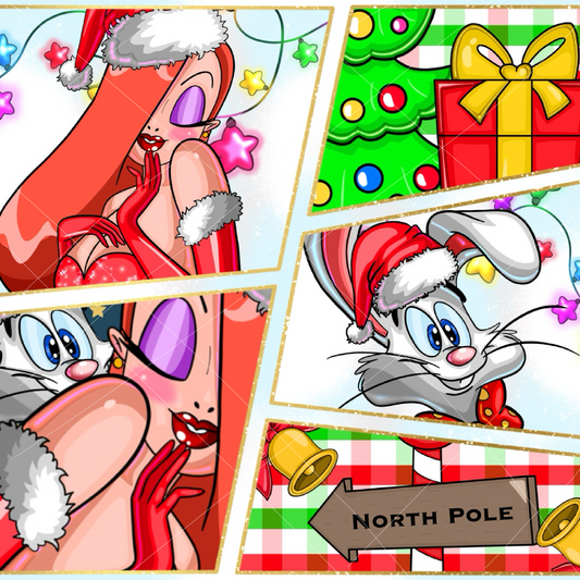 12x12 Christmas Bad Bunny Printable Vinyl