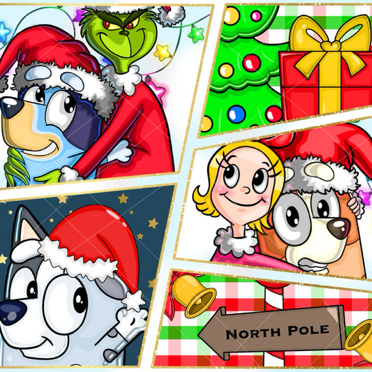 12x12 Christmas Blue Printable Vinyl