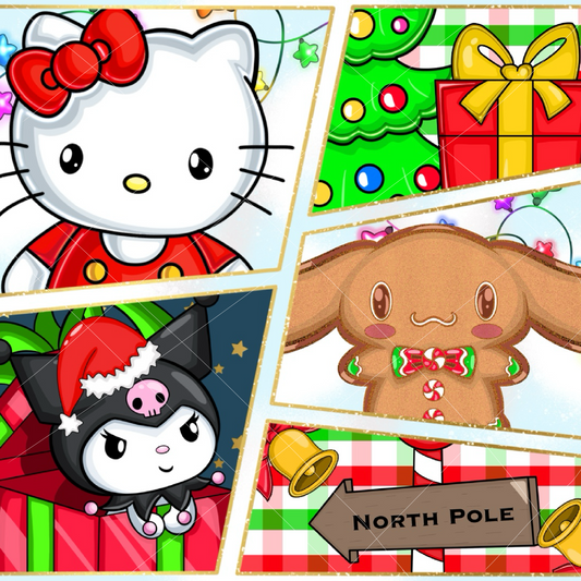 12x12 Christmas Hello Kitty Printable Vinyl