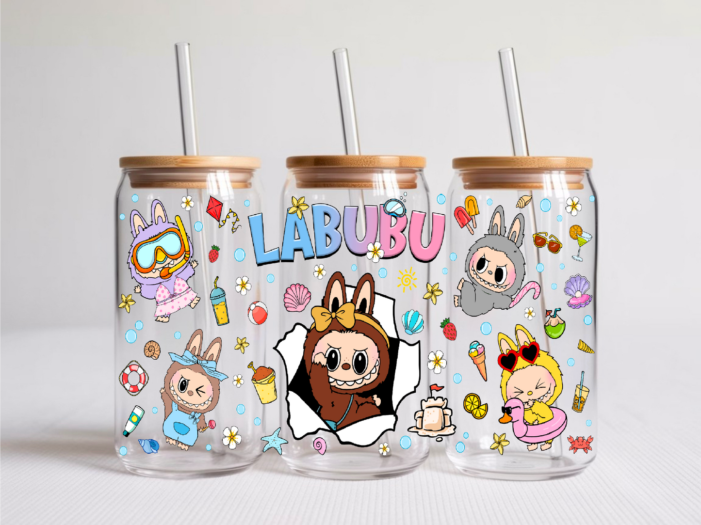 16oz UV-DTF Labubu wrap