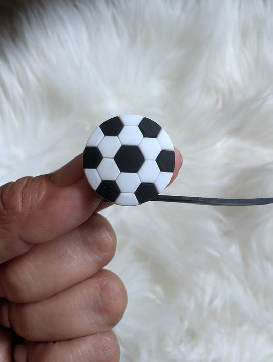 Football straw topper