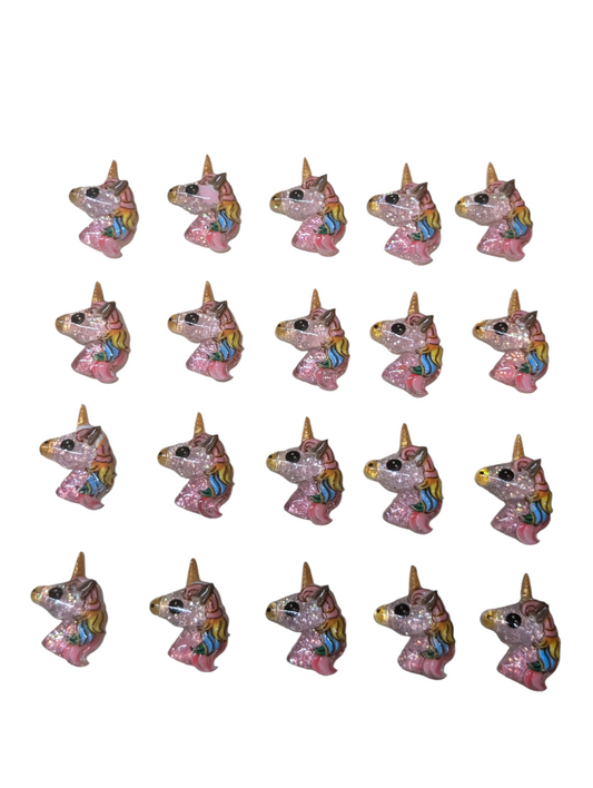 Unicorn resin charms