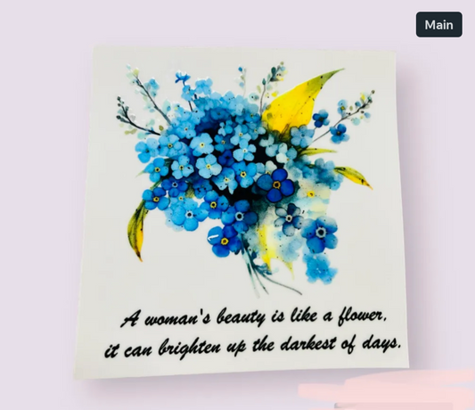 Woman’s beauty decal
