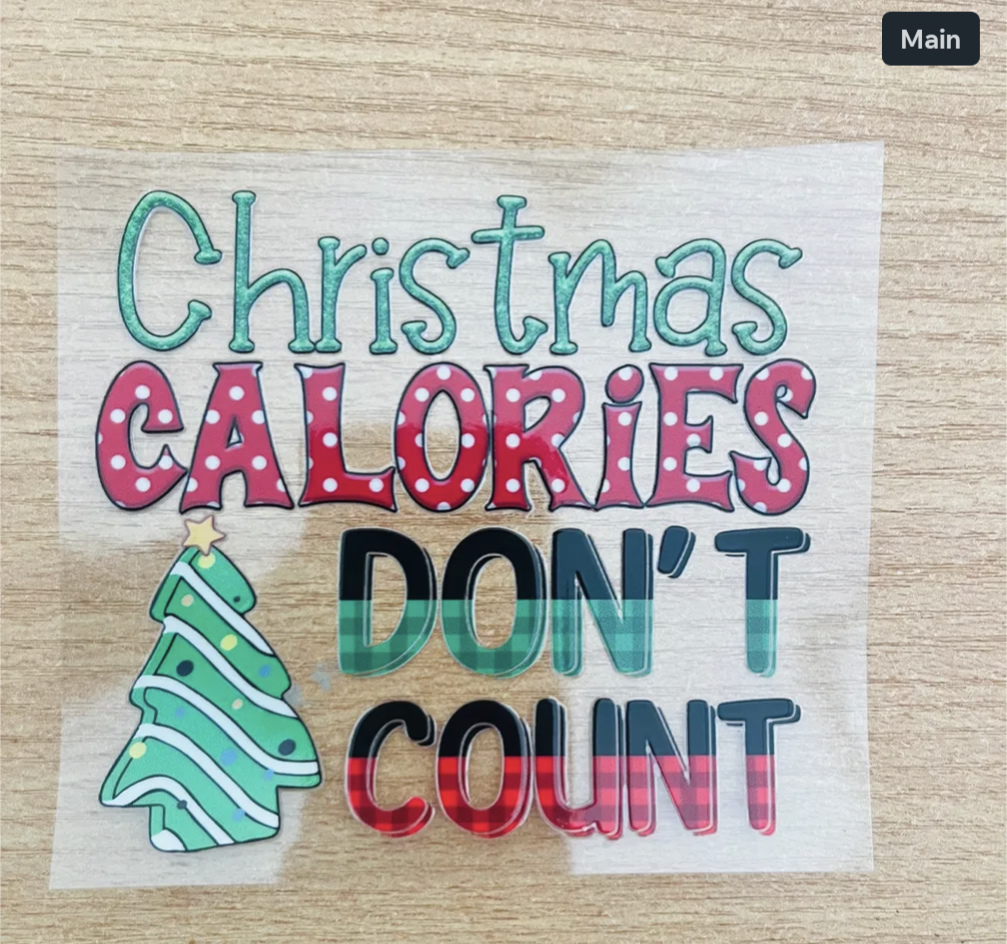 Christmas calories don’t count decal