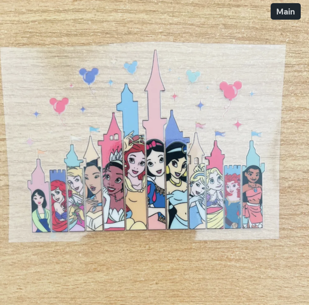 Fairytale Princess UV DTF Decal