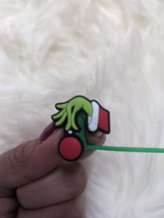 Grinch Christmas hand