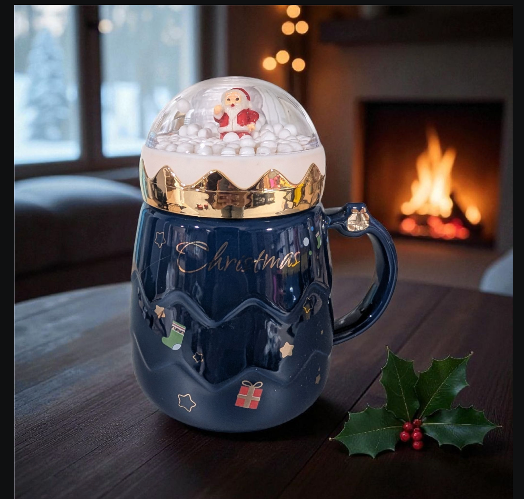 Christmas Snow Santa Mug